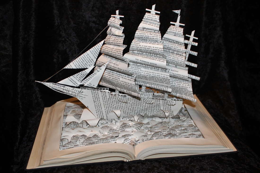 jodi-harvey-brown-book-sculptures-yacht